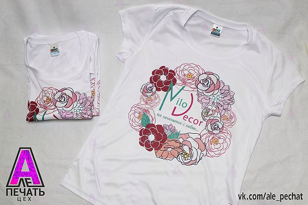 Печать на белых футболках Печать на белых футболках